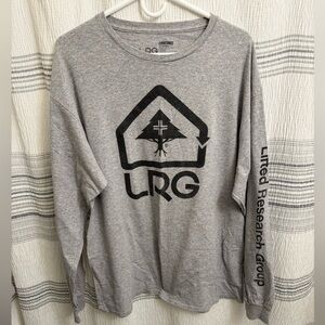 LRG Gray Graphic Long Sleeve MENS SZ XL